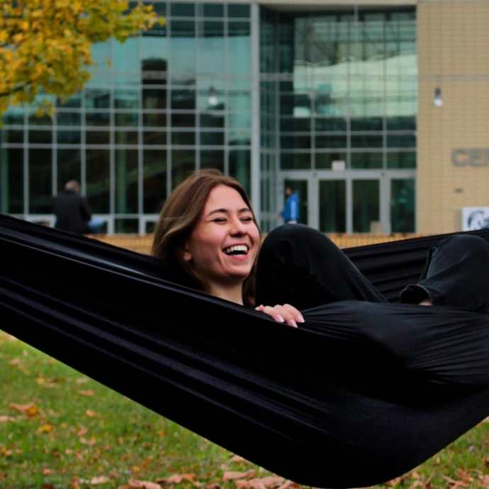 Hamak Triplander na Politechnice Poznańskiej